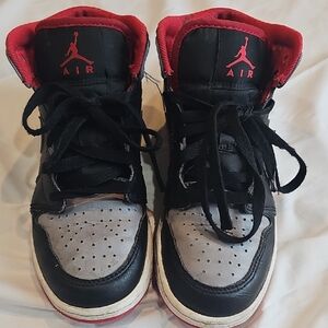 Jordan Kids' Black and Gray Sneakers